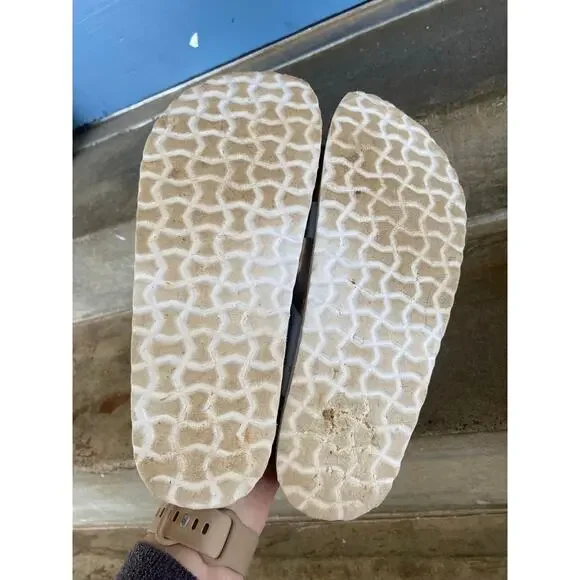 Cushionaire light blue faux leather comfort footbed sandal - Picture 9 of 9